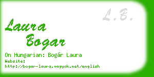 laura bogar business card