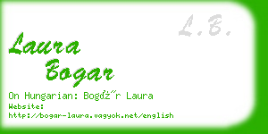 laura bogar business card